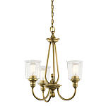 Люстра с прозрачными плафонами из пузырчатого стекла Kichler варинант исполнения - 1 | Loft Concept в Перми