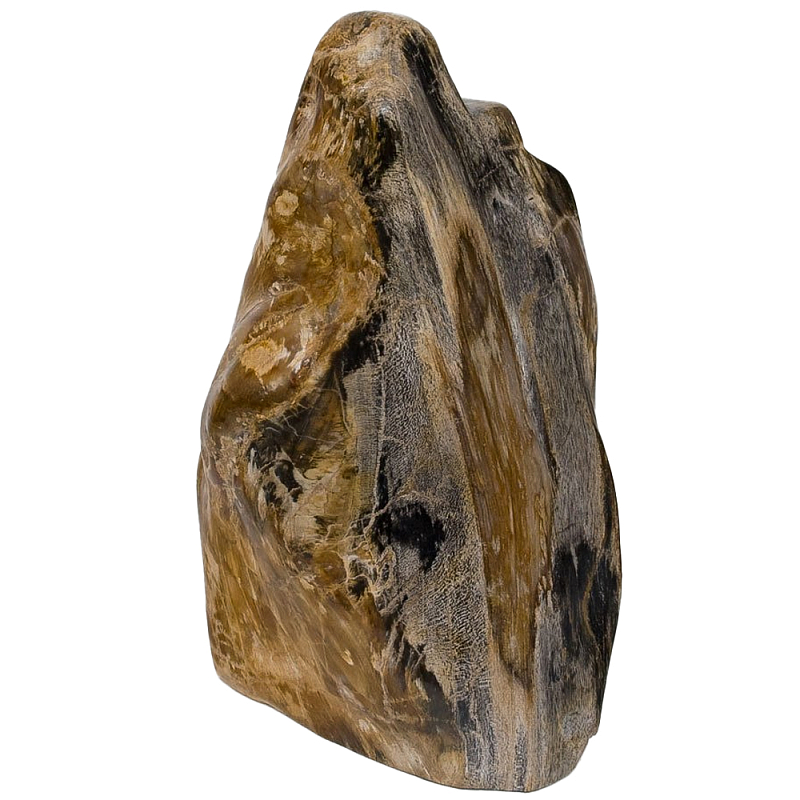 Аксессуар для интерьера из окаменелого дерева Little Rock Petrified Wood Statuette Коричневый в Перми | Loft Concept 