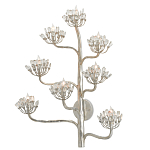 Бра серебряное в виде растения Silver Flower Glade варинант исполнения - 2 | Loft Concept в Перми