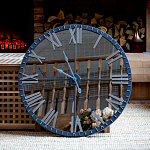 Часы настенные зеркальные с серебряным металлическим циферблатом Mirror Tower Clock варинант исполнения - 5 | Loft Concept в Перми