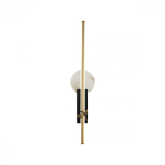 Бра с круглым плафоном из алебастра и бронзовой декоративной стрекозой 65 Alaris  варинант исполнения - 1 | Loft Concept в Перми