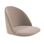 Барный стул вращающийся со спинкой Бежевый Велюр Vendramin Chair варинант исполнения - 2 | Loft Concept в Перми