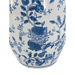 Ваза фарфоровая с узким горлышком и синими цветочными мотивами Independence варинант исполнения - 3 | Loft Concept в Перми