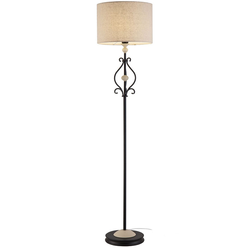 Торшер Mocenigo Floor Lamp Черный Кремовый в Перми | Loft Concept 