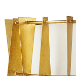 Потолочный светильник круглый с каркасом в форме треугольников и тканевым абажуром Brutal Light варинант исполнения - 2 | Loft Concept в Перми