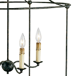 Подвесной светильник в виде черного фонаря Big Black Lantern варинант исполнения - 1 | Loft Concept в Перми