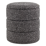 Пуф Three Gray в ткани букле серого цвета варинант исполнения - 1 | Loft Concept в Перми