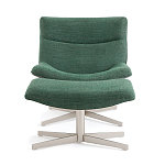 Кресло вращающееся с подставкой для ног зеленое Verdante варинант исполнения - 2 | Loft Concept в Перми