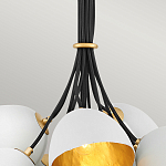 Люстра с 15-ю белыми  плафонами с золотой внутренней поверхностью Hinkley варинант исполнения - 9 | Loft Concept в Перми