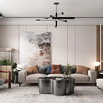 Дизайнерский журнальный стол зеркальный волнистой формы Gytep варинант исполнения - 1 | Loft Concept в Перми