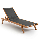 Шезлонг из текстиля и эвкалипта Power of Nature варинант исполнения - 1 | Loft Concept в Перми