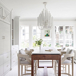 Люстра белая с несколькими ярусами деревянных палочек Bright Wooden Chandelier варинант исполнения - 7 | Loft Concept в Перми