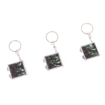 Зеркало брелок складное двухстороннее из натурального камня Серафинит Stone Mirrors варинант исполнения - 8 | Loft Concept в Перми