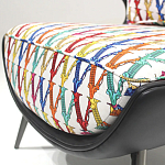 Кресло с цветным принтом Colorful Print Armchair варинант исполнения - 3 | Loft Concept в Перми