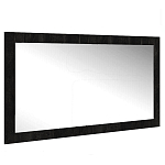 Зеркало настенное прямоугольное цвета угольный камень Stone Effect варинант исполнения - 1 | Loft Concept в Перми