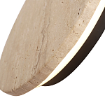 Бра с круглым плафоном из травертина Shaw Marble Lighting варинант исполнения - 5 | Loft Concept в Перми