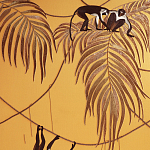 Обои с вышивкой ручной работы Étienne Original colourway on wool sateen варинант исполнения - 1 | Loft Concept в Перми