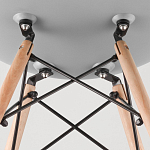 Пластиковый стул на ножках из массива бука Eames Mint варинант исполнения - 8 | Loft Concept в Перми