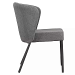 Стул серый с широкой закругленной спинкой Chair Gray Attractive варинант исполнения - 2 | Loft Concept в Перми