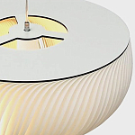 Подвесной светильник с белыми изящными декоративными лепестками Volumetric Petal Lamp варинант исполнения - 9 | Loft Concept в Перми