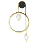 Бра с круглой рамкой и стеклянными белыми шарами B.LUX C Ball варинант исполнения - 1 | Loft Concept в Перми