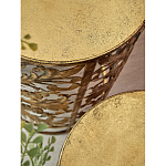 Столик приставной с цветочной резной фактурой Madagascar варинант исполнения - 2 | Loft Concept в Перми