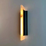 Бра вертикальное с мраморными рассеивателями на черном корпусе Gutter варинант исполнения - 2 | Loft Concept в Перми