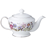 Чайный сервиз из фарфора с рисунком цветов на 6 персон 14 предметов Garden Whisper Porcelain Set  варинант исполнения - 1 | Loft Concept в Перми