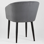 Мягкое кресло на металлических ножках Shaggy Dark Grey варинант исполнения - 4 | Loft Concept в Перми