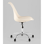 Офисный стул на металлическом основании EGGERY Beige пластик варинант исполнения - 4 | Loft Concept в Перми