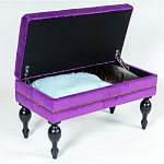 Мягкая банкетка с зоной для хранения Casket Violet варинант исполнения - 4 | Loft Concept в Перми