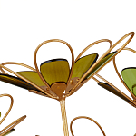 Люстра золотого цвета в форме цветка Hanging Flowers варинант исполнения - 2 | Loft Concept в Перми