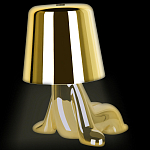 Настольная лампа фигурная цвета золото с гладким абажуром Высота 16 см Sophia варинант исполнения - 7 | Loft Concept в Перми