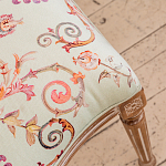 Стул из массива бука светло-зеленый с растительным орнаментом Raffael Angel Green Chair варинант исполнения - 4 | Loft Concept в Перми