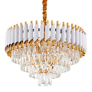 Круглая многоярусная люстра Empire Crystal Gold
