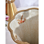 Ваза голубого цвета из фарфора с цветочным рисунком и бронзовой стрекозой Blue Garden варинант исполнения - 6 | Loft Concept в Перми