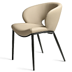 Стул обеденный кремовый из экокожи Futuristic Chair варинант исполнения - 1 | Loft Concept в Перми