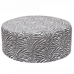 Пуф круглый с принтом Beige Jacquard варинант исполнения - 1 | Loft Concept в Перми