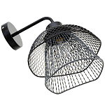 Бра с сетчатым металлическим абажуром Black Mesh Lampshade варинант исполнения - 4 | Loft Concept в Перми