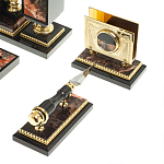 Настольный письменный набор из яшмы и долерита с декором в виде коня Manager Organizer варинант исполнения - 7 | Loft Concept в Перми