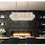 Люстра овальной формы хрустальная в неоклассическом стиле Majesty варинант исполнения - 8 | Loft Concept в Перми