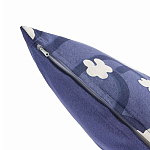 Подушка декоративная синяя с цветочным принтом Blossom Essence Emily варинант исполнения - 2 | Loft Concept в Перми