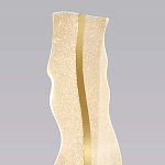 Торшер с изогнутым каркасом Golden Wave варинант исполнения - 3 | Loft Concept в Перми