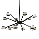 Люстра черного цвета на штанге Noir Supernova варинант исполнения - 1 | Loft Concept в Перми