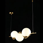 Люстра подвесная светодиодная Jagna 2 Gold and White варинант исполнения - 3 | Loft Concept в Перми