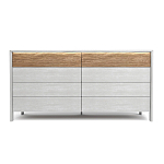 Комод 8 ящиков с подсветкой на рельефном фасаде Warm Industrial варинант исполнения - 1 | Loft Concept в Перми