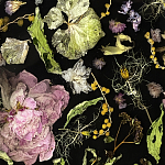 Круглый журнальный столик со столешницей из эпоксидной смолы Epoxy Resin Flowers Coffee Table варинант исполнения - 9 | Loft Concept в Перми