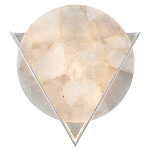 Бра светодиодное с диском из кварца Vendetta варинант исполнения - 1 | Loft Concept в Перми