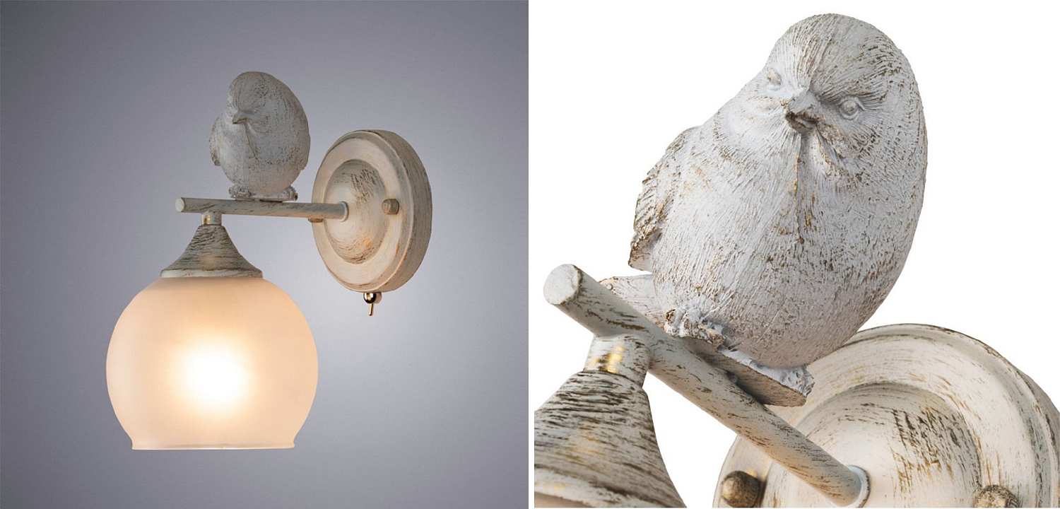 Бра Provence Bird white Бра Provence Bird white - Loft-Concept в Перми