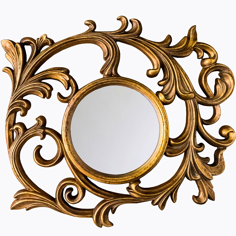 Зеркало настенное с рамой цвета античная бронза Classic Ornament Mirror Античная Бронза Зеркало в Перми | Loft Concept 